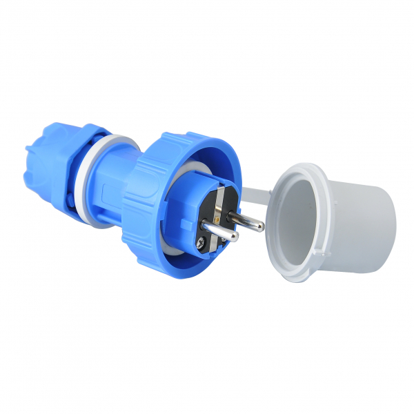 Schutzkontakt Stecker IP68 Druckwasserdicht